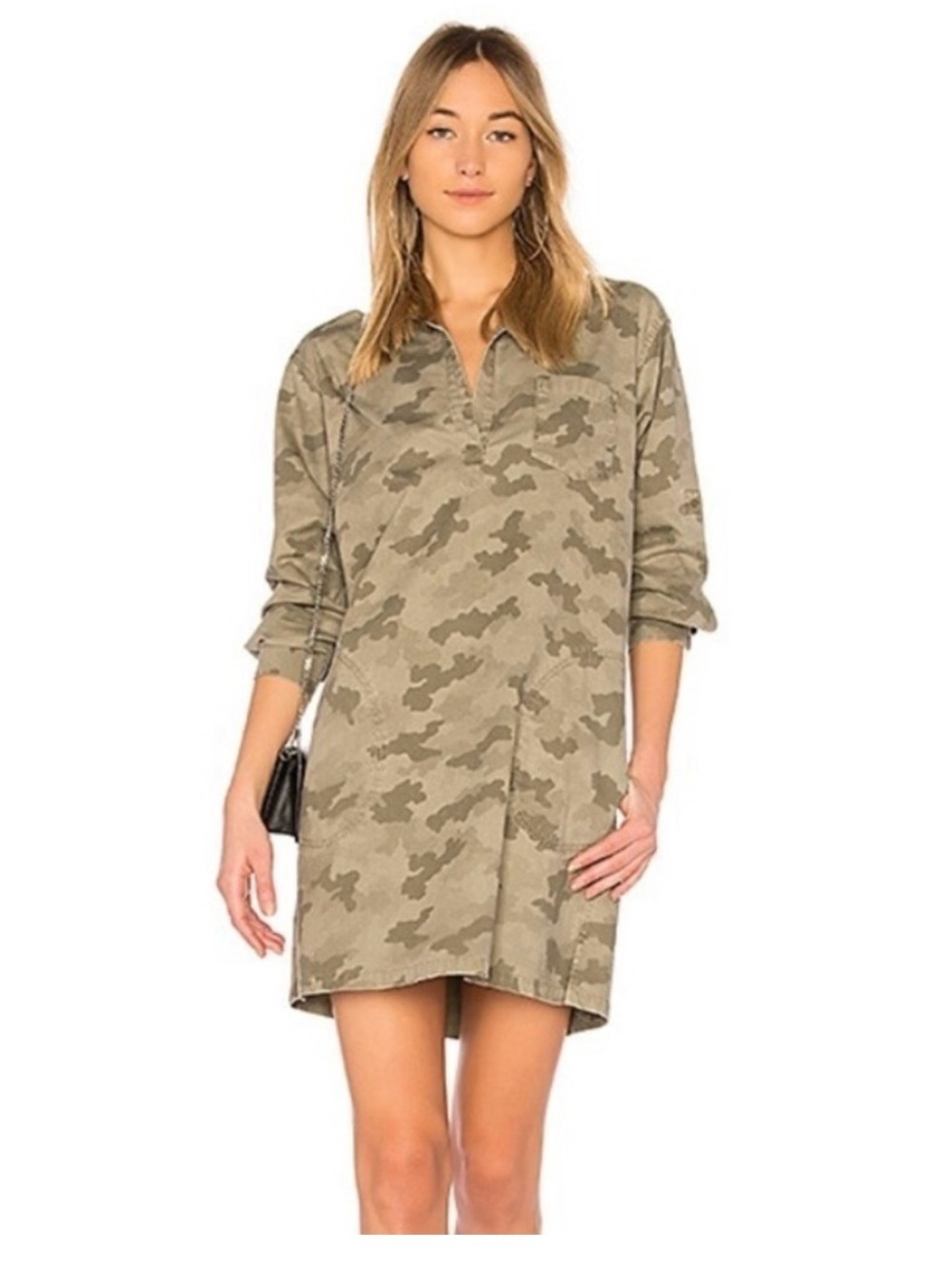 ATM women’s  Camo Shirt Dress NWT SIZE S